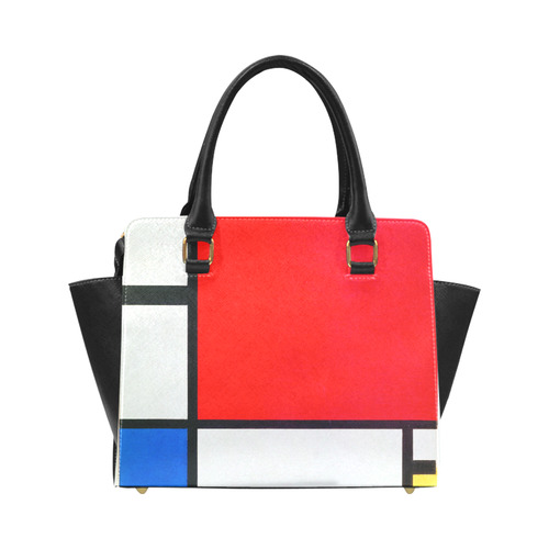 Mondrian Composition Red Blue Yellow Classic Shoulder Handbag (Model 1653)