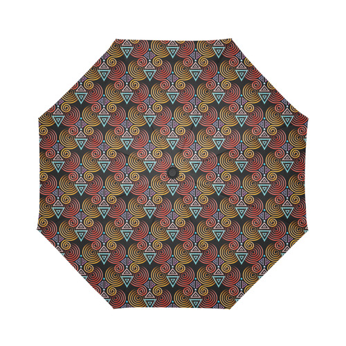Lovely Geometric LOVE Hearts Pattern Auto-Foldable Umbrella (Model U04)