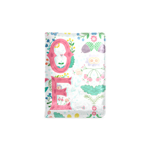 Pastel Colorful Floral LOVE Lettering Custom NoteBook A5