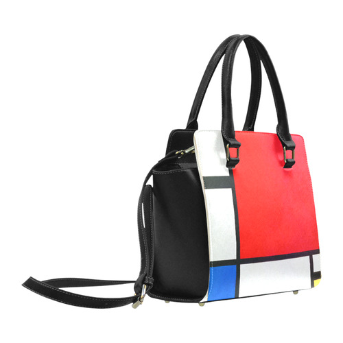 Mondrian Composition Red Blue Yellow Classic Shoulder Handbag (Model 1653)