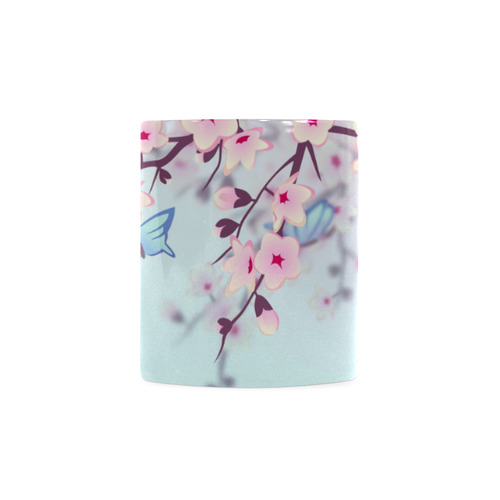 Cherry Blossoms Sakura Japanese Landscape White Mug(11OZ)