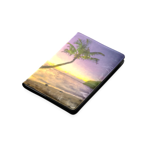 Painting tropical sunset beach with palms Custom NoteBook A5