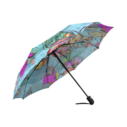 My Butterfly Popart by Nico Bielow Auto-Foldable Umbrella (Model U04)