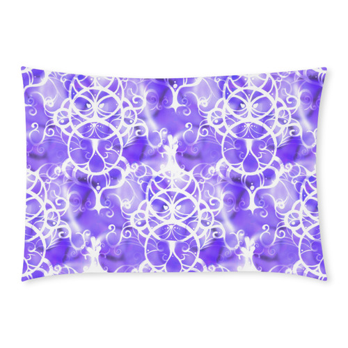 Lavender Curls Custom Rectangle Pillow Case 20x30 (One Side)
