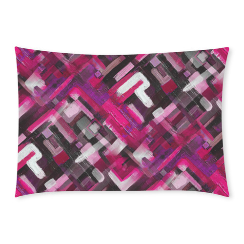 Painted Pink Punk Custom Rectangle Pillow Case 20x30 (One Side)