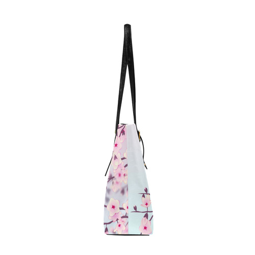 Cherry Blossoms Sakura Japanese Landscape Euramerican Tote Bag/Large (Model 1656)