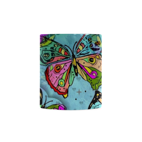 My Butterfly Popart by Nico Bielow White Mug(11OZ)