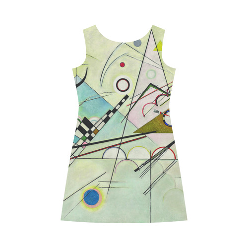 Kandinsky Composition 8 Abstract Painting Bateau A-Line Skirt (D21)