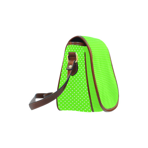 polkadots20160649 Saddle Bag/Small (Model 1649) Full Customization