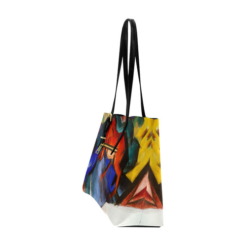 Red and Blue Horse by Franz Marc Euramerican Tote Bag/Large (Model 1656)