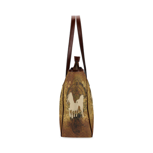 Beautiful horses, silhouette Classic Tote Bag (Model 1644)