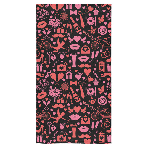 Pink Love Bath Towel 30"x56"