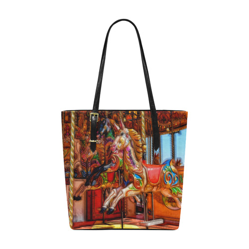 Take A Ride On The Merry-go-round Euramerican Tote Bag/Small (Model 1655)