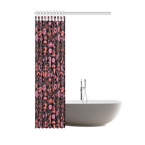 Pink Love Shower Curtain 48"x72"