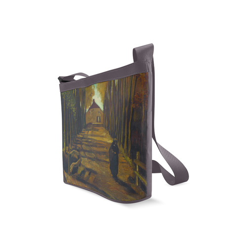 Van Gogh Poplars In Autumn Landscape Crossbody Bags (Model 1613)