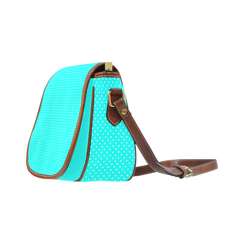 polkadots20160651 Saddle Bag/Small (Model 1649) Full Customization