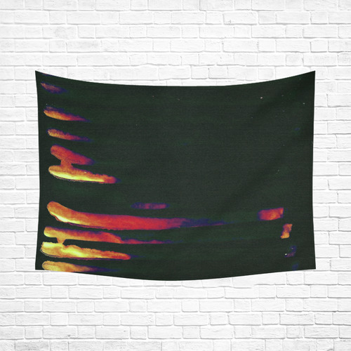 midnight Cotton Linen Wall Tapestry 80"x 60"