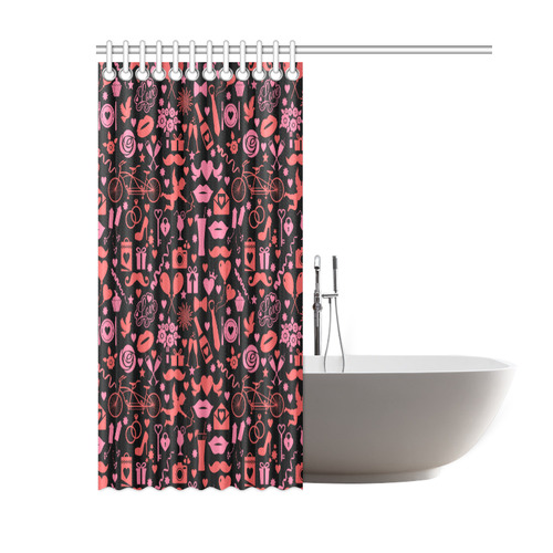 Pink Love Shower Curtain 60"x72"