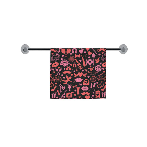 Pink Love Custom Towel 16"x28"