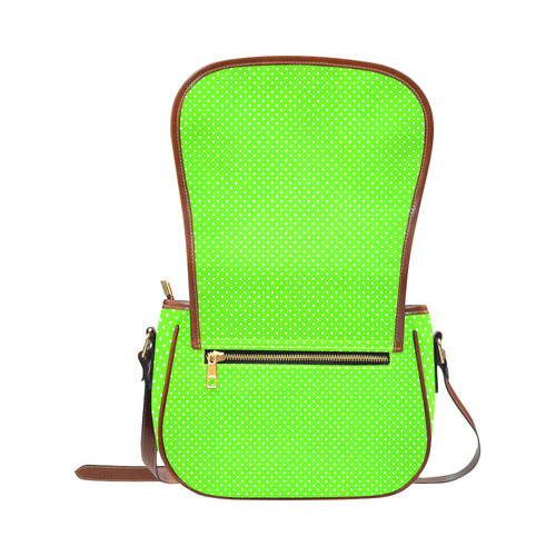 polkadots20160649 Saddle Bag/Small (Model 1649) Full Customization