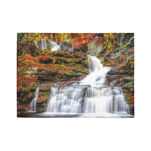 Autumn Waterfall Area Rug7'x5'