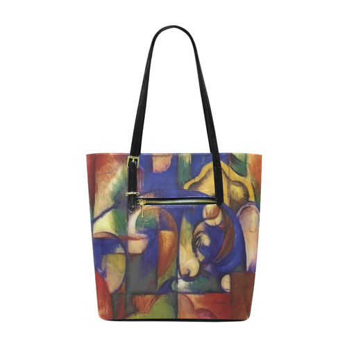 The resting bull by Franz Marc Euramerican Tote Bag/Small (Model 1655)