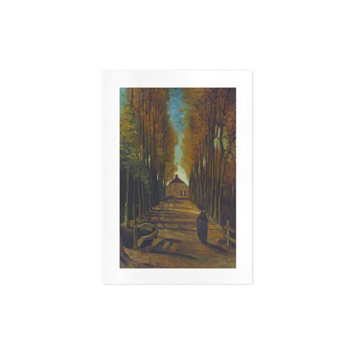 Van Gogh Poplars In Autumn Art Print 7‘’x10‘’