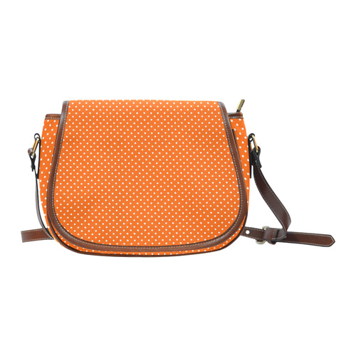 polkadots20160647 Saddle Bag/Small (Model 1649) Full Customization