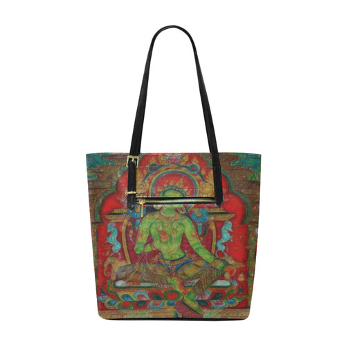 Green Tara from Tibetan Buddhism Euramerican Tote Bag/Small (Model 1655)