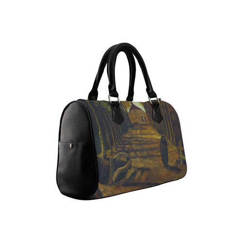 Van Gogh Poplars In Autumn Landscape Boston Handbag (Model 1621)