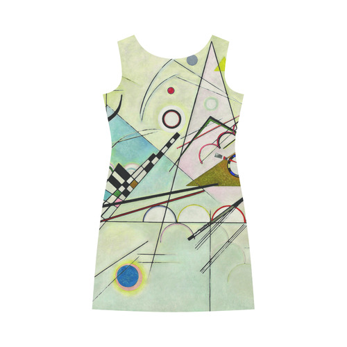 Kandinsky Composition 8 Abstract Painting Round Collar Dress (D22)