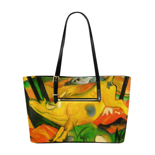 The Yellow Cow by Franz Marc Euramerican Tote Bag/Large (Model 1656)