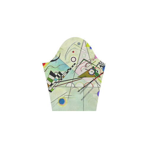 Kandinsky Composition 8 Abstract Painting Elbow Sleeve Ice Skater Dress (D20)