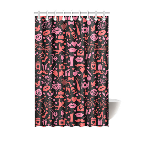 Pink Love Shower Curtain 48"x72"