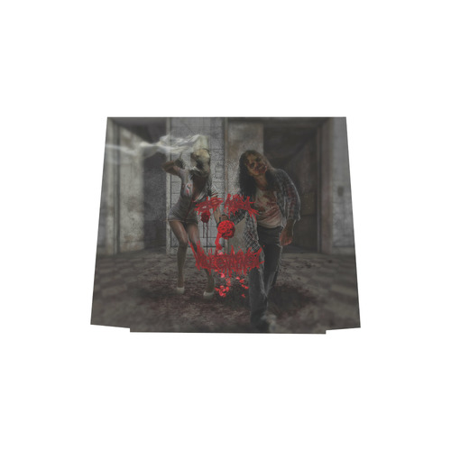 Valentines Day Zombie Couple Euramerican Tote Bag/Small (Model 1655)