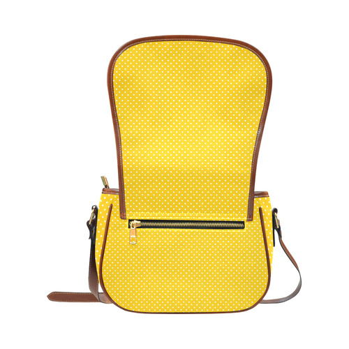 polkadots20160648 Saddle Bag/Small (Model 1649) Full Customization