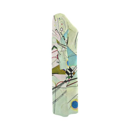 Kandinsky Composition 8 Abstract Painting Round Collar Dress (D22)