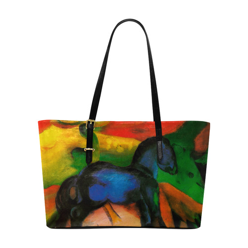 Little Blue Horse by Franz Marc Euramerican Tote Bag/Large (Model 1656)