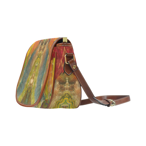 Autumn Leaves Saddle Bag/Small (Model 1649) Full Customization