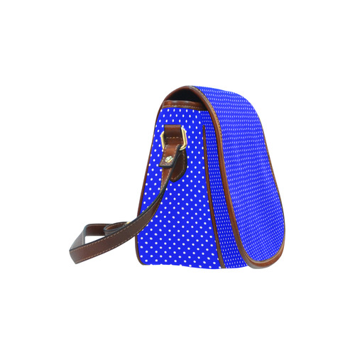 polkadots20160653 Saddle Bag/Small (Model 1649) Full Customization