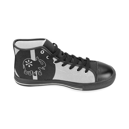 Modern Art Indian Elephant Men’s Classic High Top Canvas Shoes (Model 017)