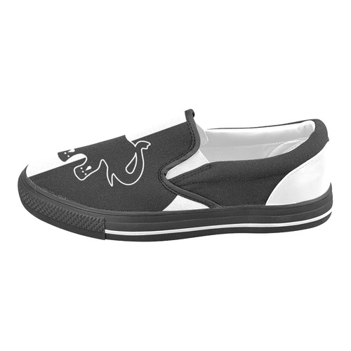 Modern Art Indian Elephant Men's Slip-on Canvas Shoes (Model 019)