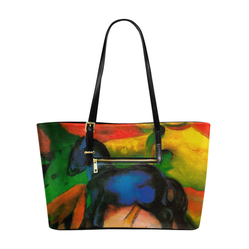 Little Blue Horse by Franz Marc Euramerican Tote Bag/Large (Model 1656)