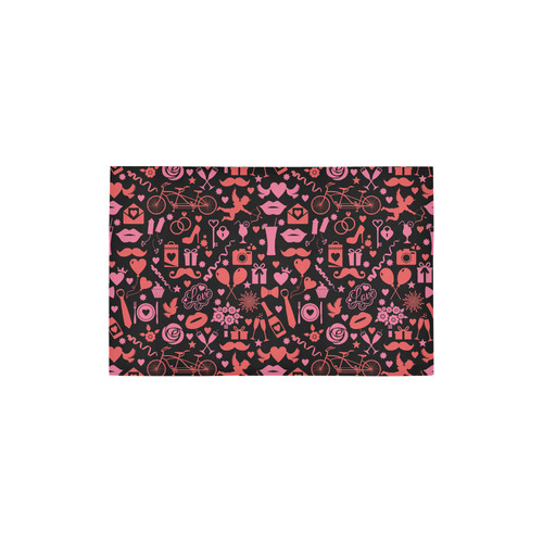 Pink Love Area Rug 2'7"x 1'8‘’