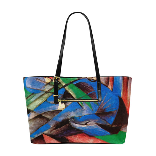 Dreaming Horse by Franz Marc Euramerican Tote Bag/Large (Model 1656)