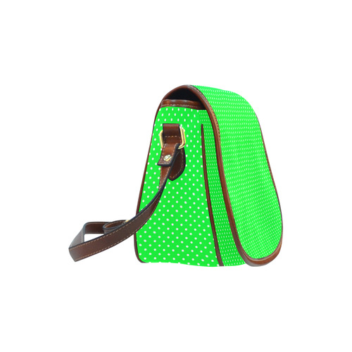 polkadots20160650 Saddle Bag/Small (Model 1649) Full Customization