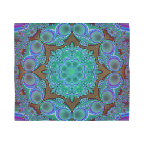 fractal pattern 1 Cotton Linen Wall Tapestry 60"x 51"