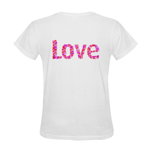 Love Hearts Sunny Women's T-shirt (Model T05)