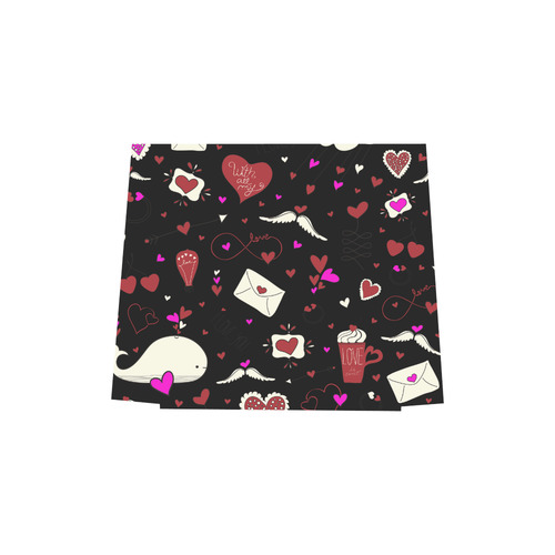 Valentine's Day LOVE HEARTS pattern red pink Euramerican Tote Bag/Small (Model 1655)