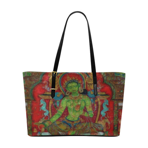 Green Tara from Tibetan Buddhism Euramerican Tote Bag/Large (Model 1656)